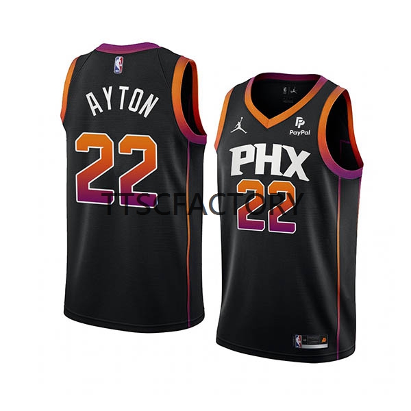 Phoenix Suns Trikot DeAndre Ayton 22 Jordan 2022-23 Statement Edition Schwarz Swingman - Herren Phoenix Suns Trikot DeAndre Ayton 22 Jordan 2022-23 Statement Edition Schwarz Swingman - Herren